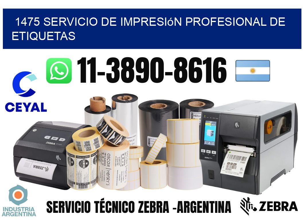 1475 Servicio de impresión profesional de etiquetas
