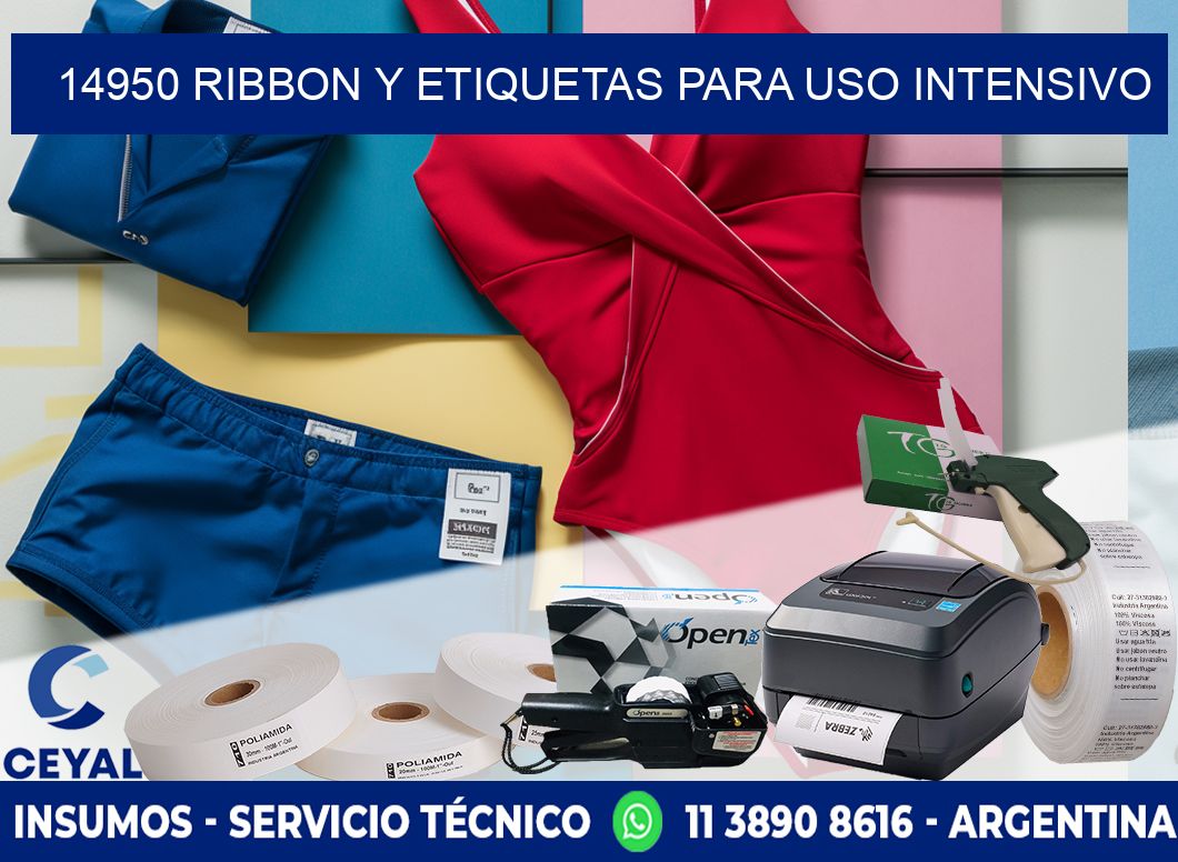 14950 ribbon y etiquetas para uso intensivo