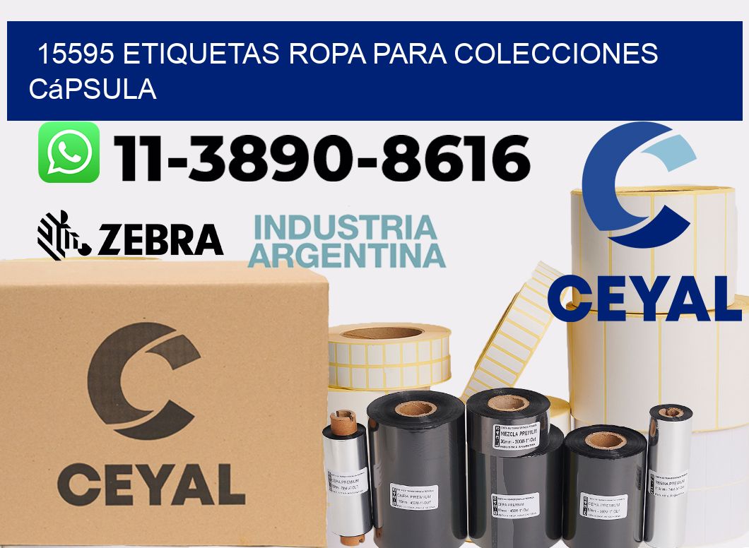 15595 Etiquetas ropa para colecciones cápsula