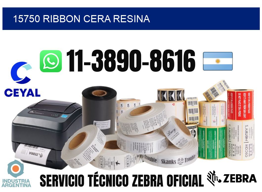 15750 ribbon cera resina