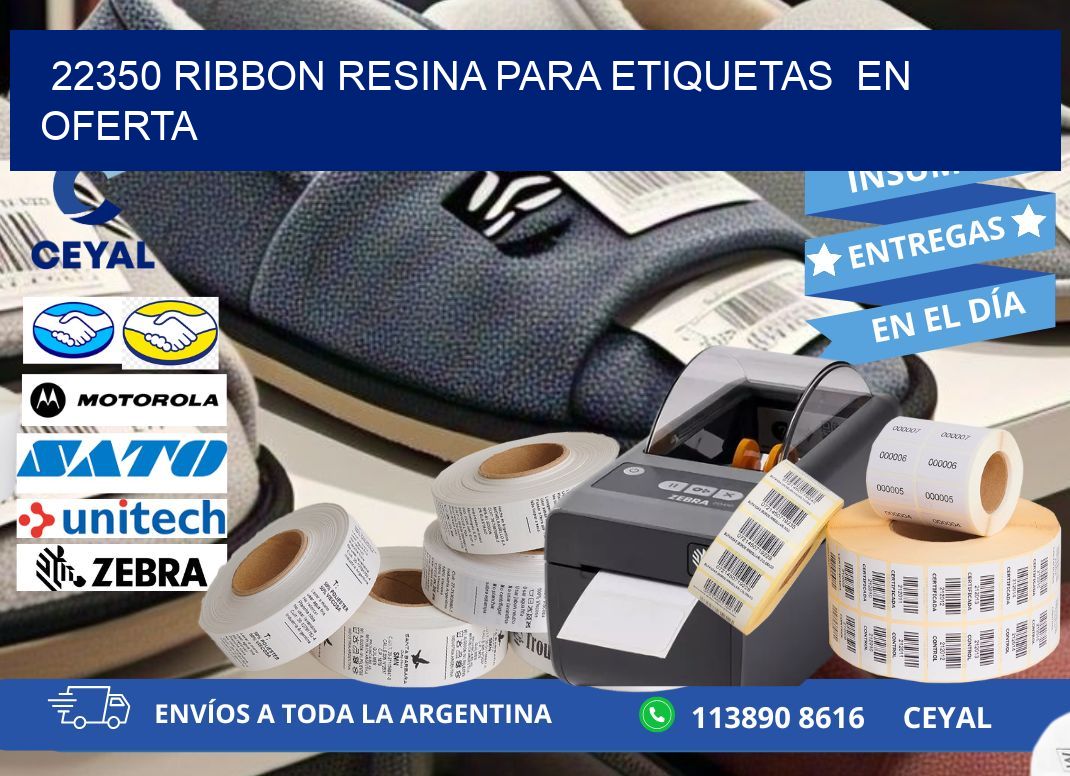 22350 ribbon resina para etiquetas en oferta