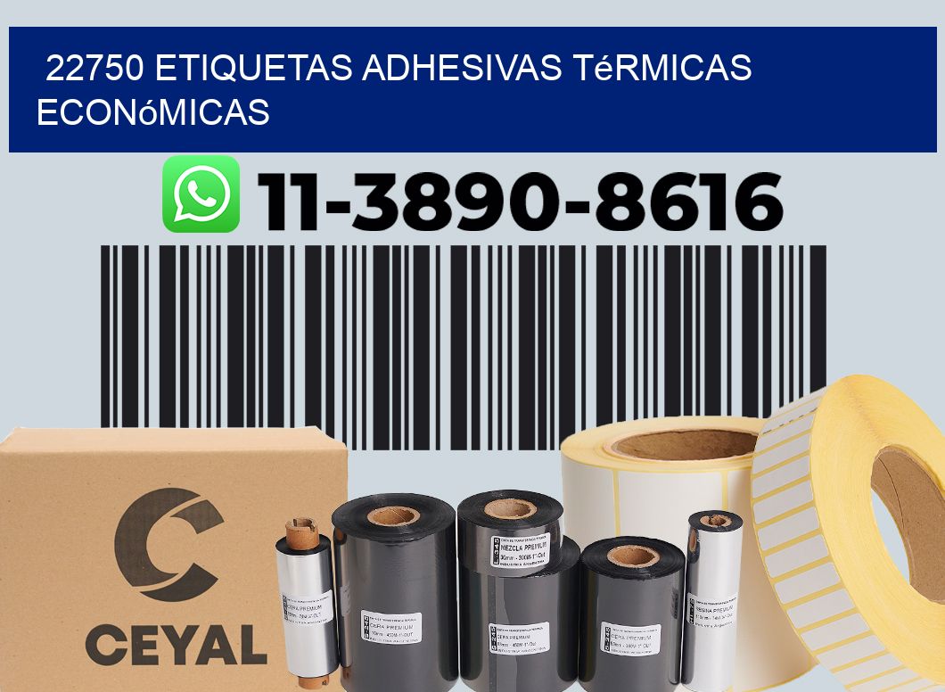 22750 etiquetas adhesivas térmicas económicas