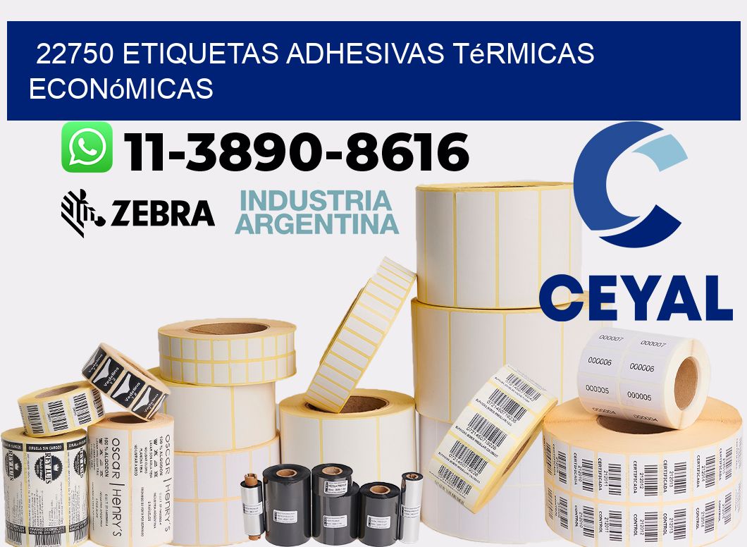 22750 etiquetas adhesivas térmicas económicas