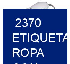 2370 Etiquetas ropa con información de lavado