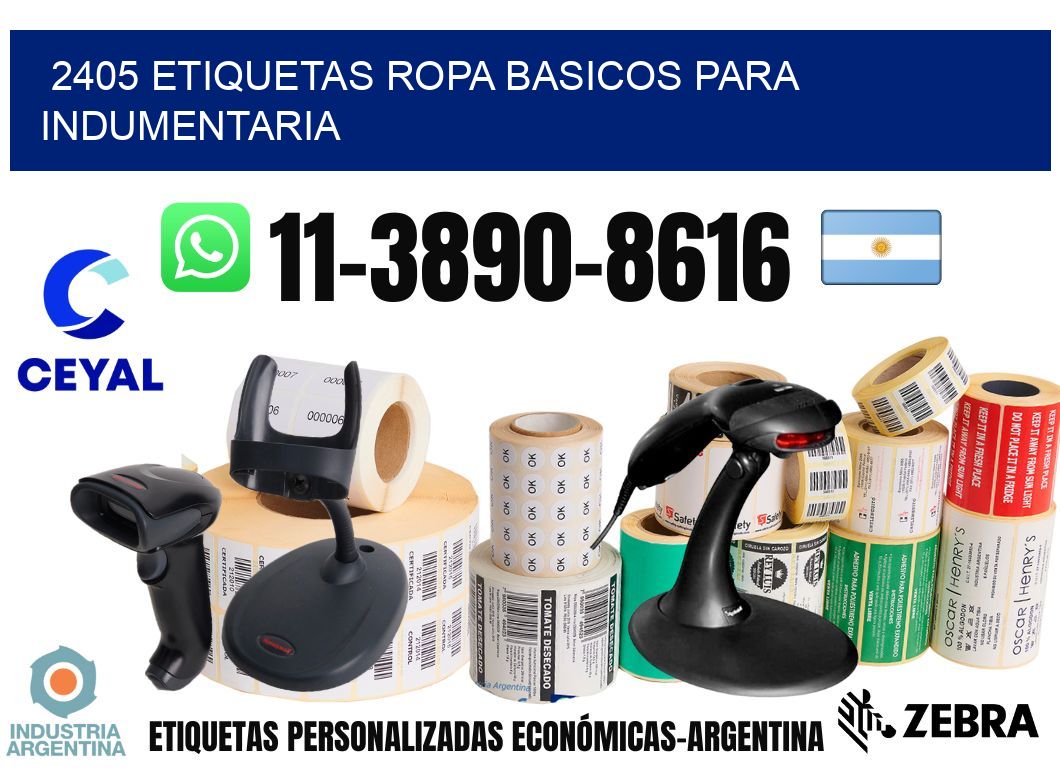 2405 Etiquetas ropa basicos para indumentaria