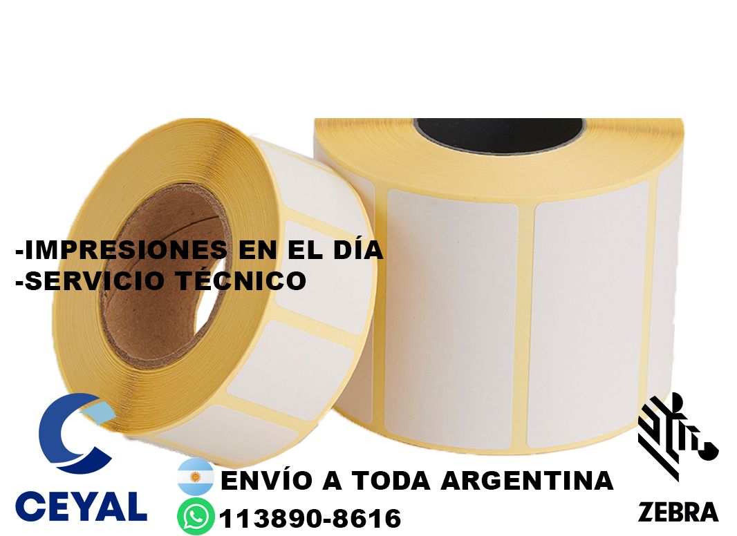 25660 etiquetas de poliamida para máquinas Zebra