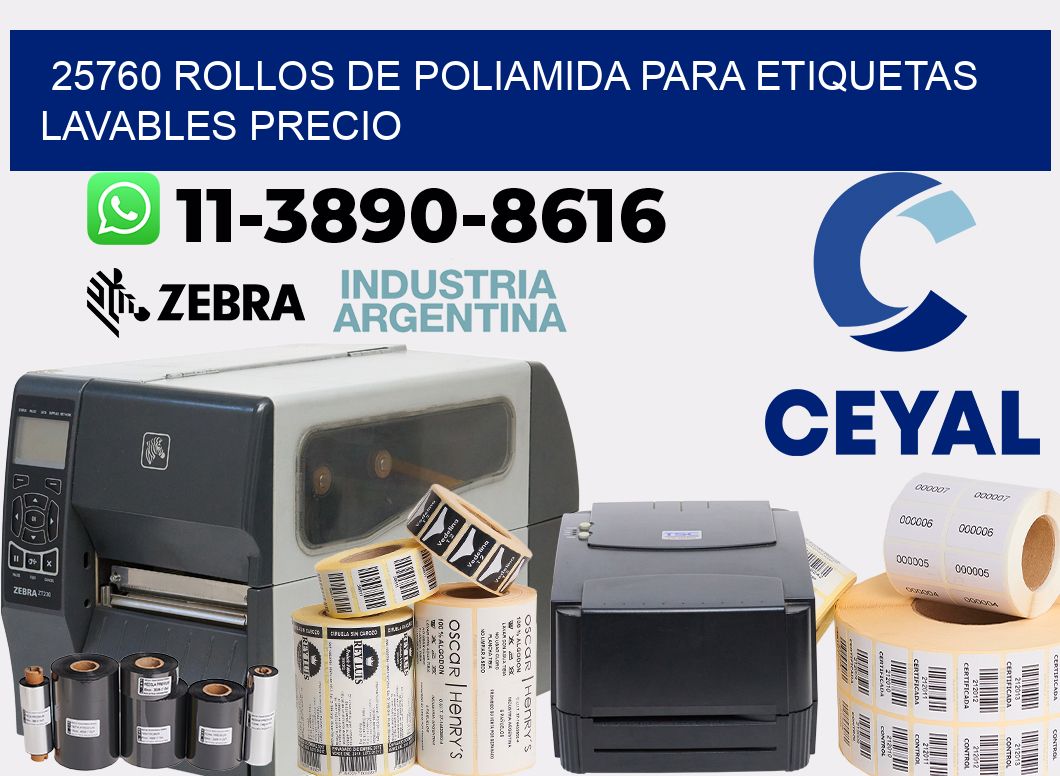 25760 rollos de poliamida para etiquetas lavables precio