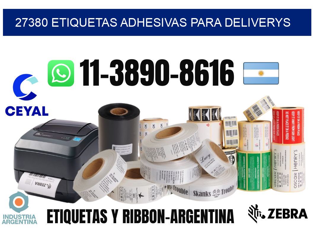 27380 etiquetas adhesivas para deliverys