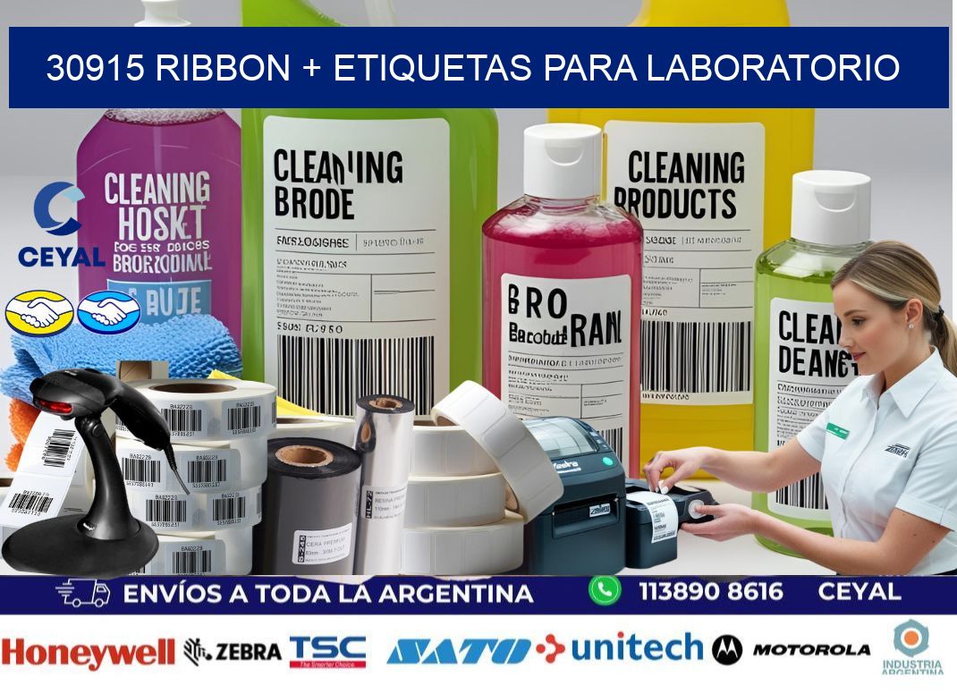 30915 ribbon + etiquetas para laboratorio