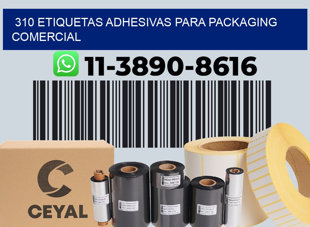 310 Etiquetas adhesivas para packaging comercial