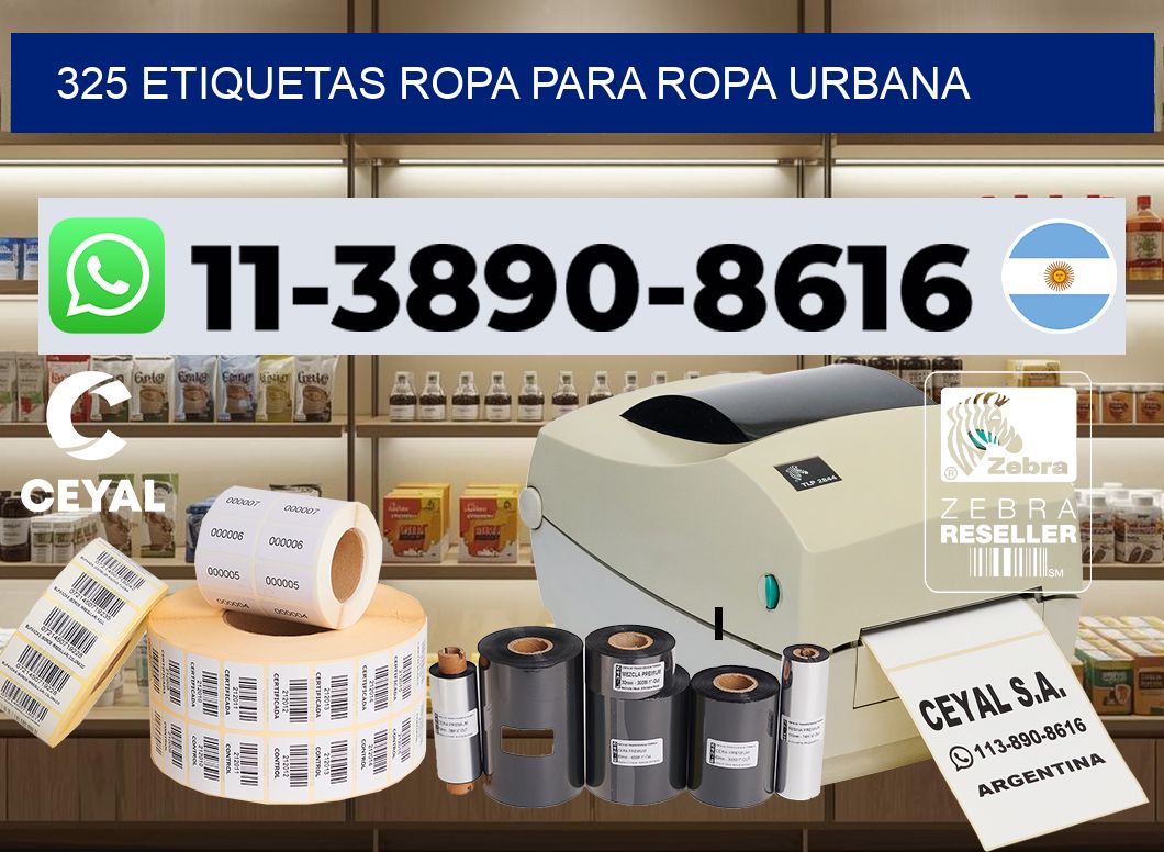 325 Etiquetas ropa para ropa urbana