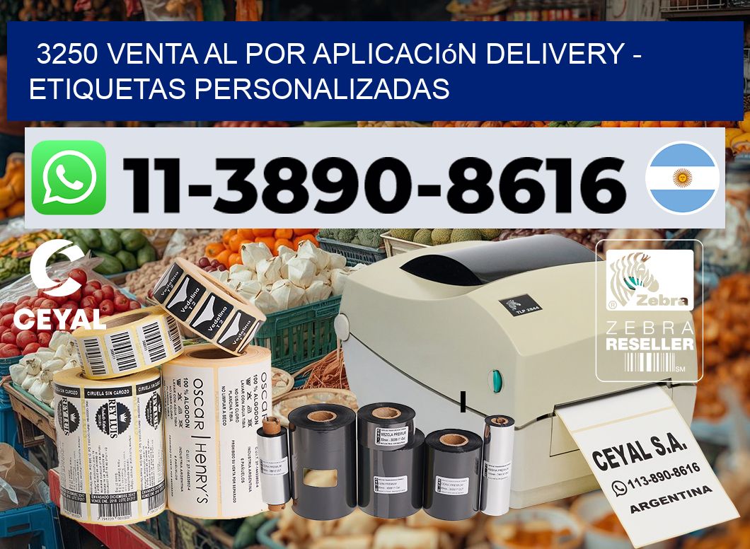 3250 Venta al Por Aplicación delivery – Etiquetas Personalizadas