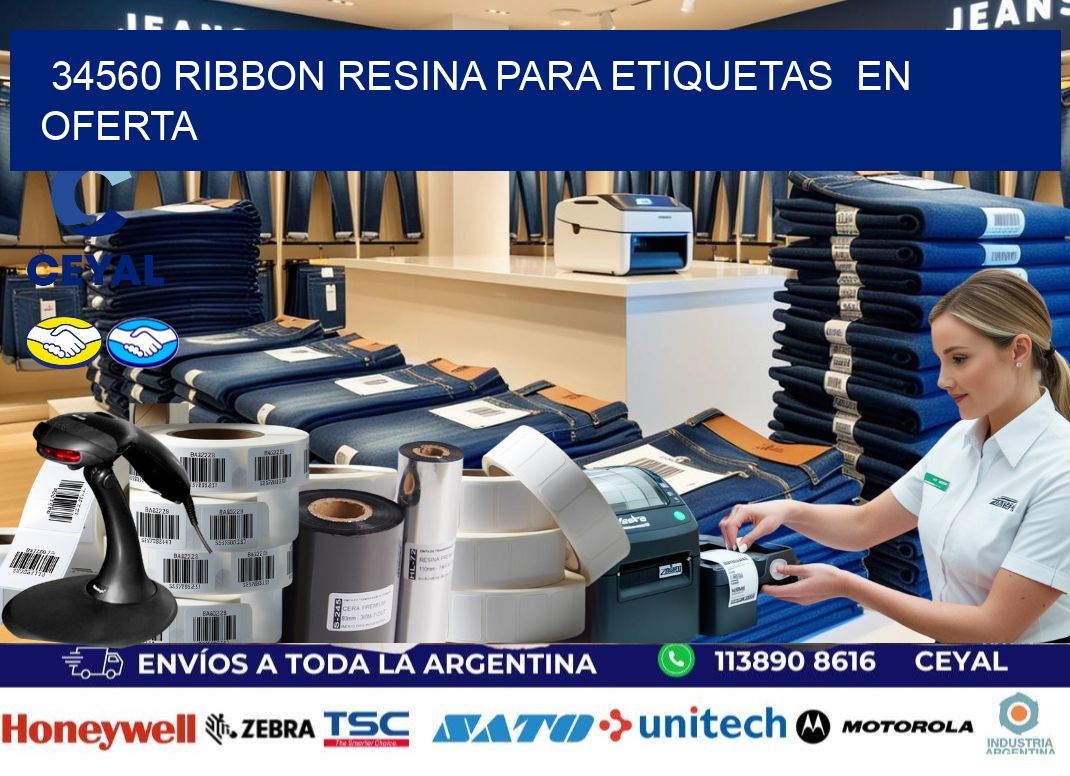 34560 ribbon resina para etiquetas  en oferta
