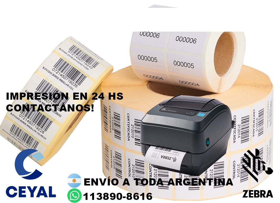 4320 etiquetas pequeñas con ribbon