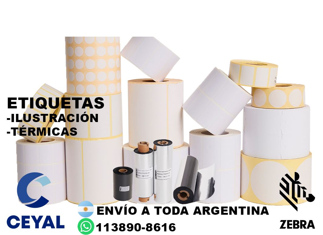 4320 etiquetas pequeñas con ribbon