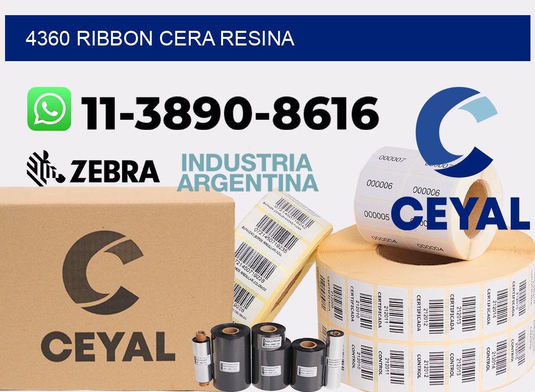 4360 ribbon cera resina