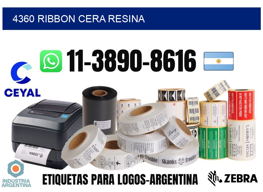 4360 ribbon cera resina
