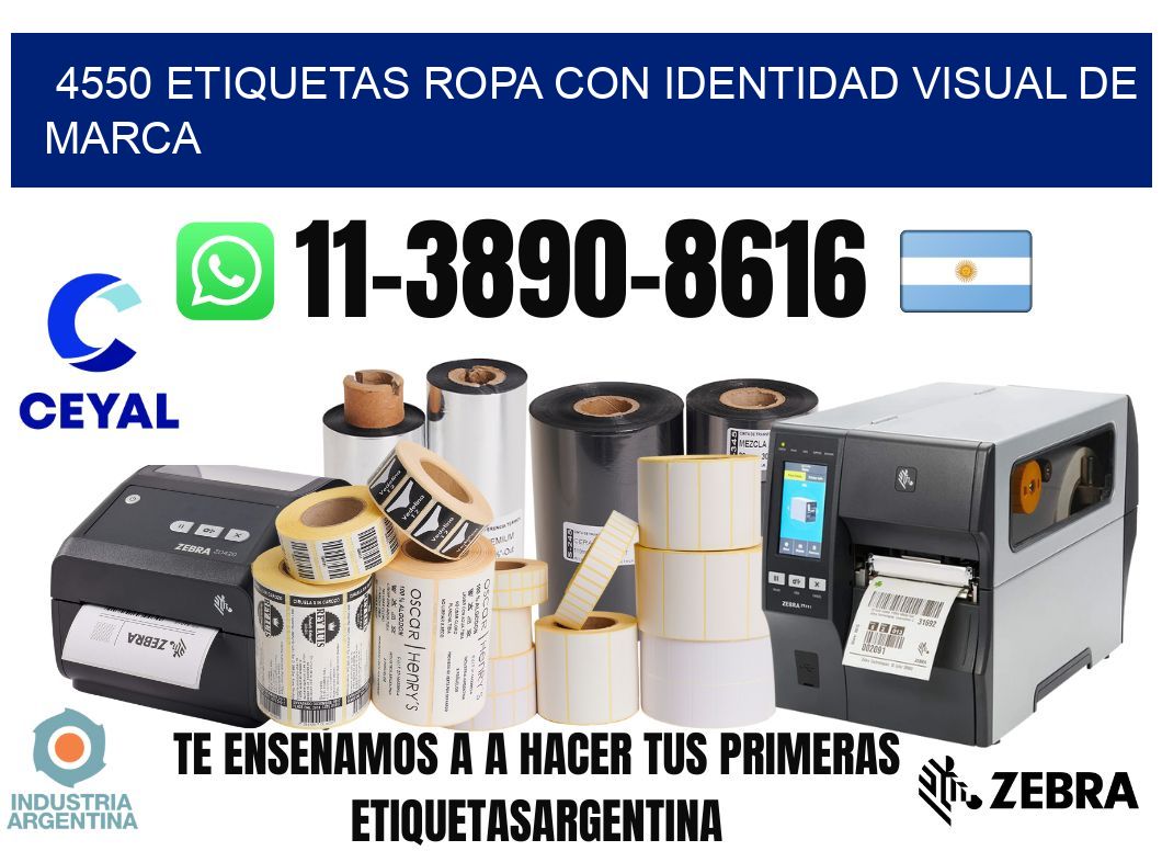 4550 Etiquetas ropa con identidad visual de marca