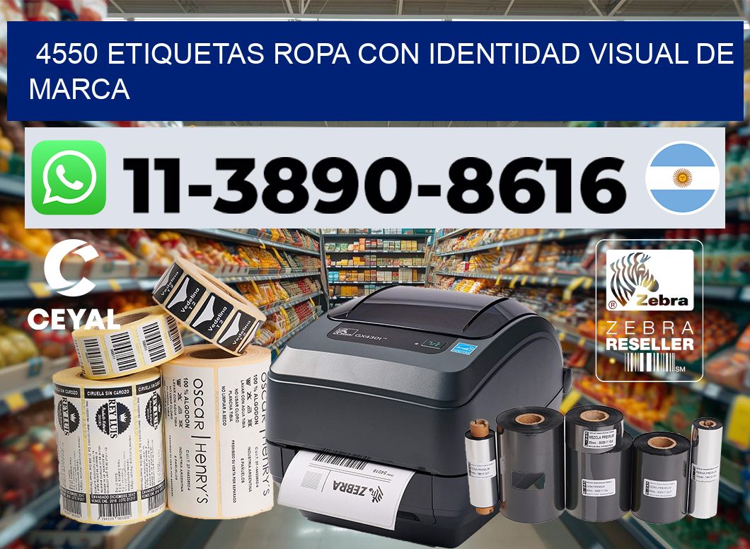 4550 Etiquetas ropa con identidad visual de marca