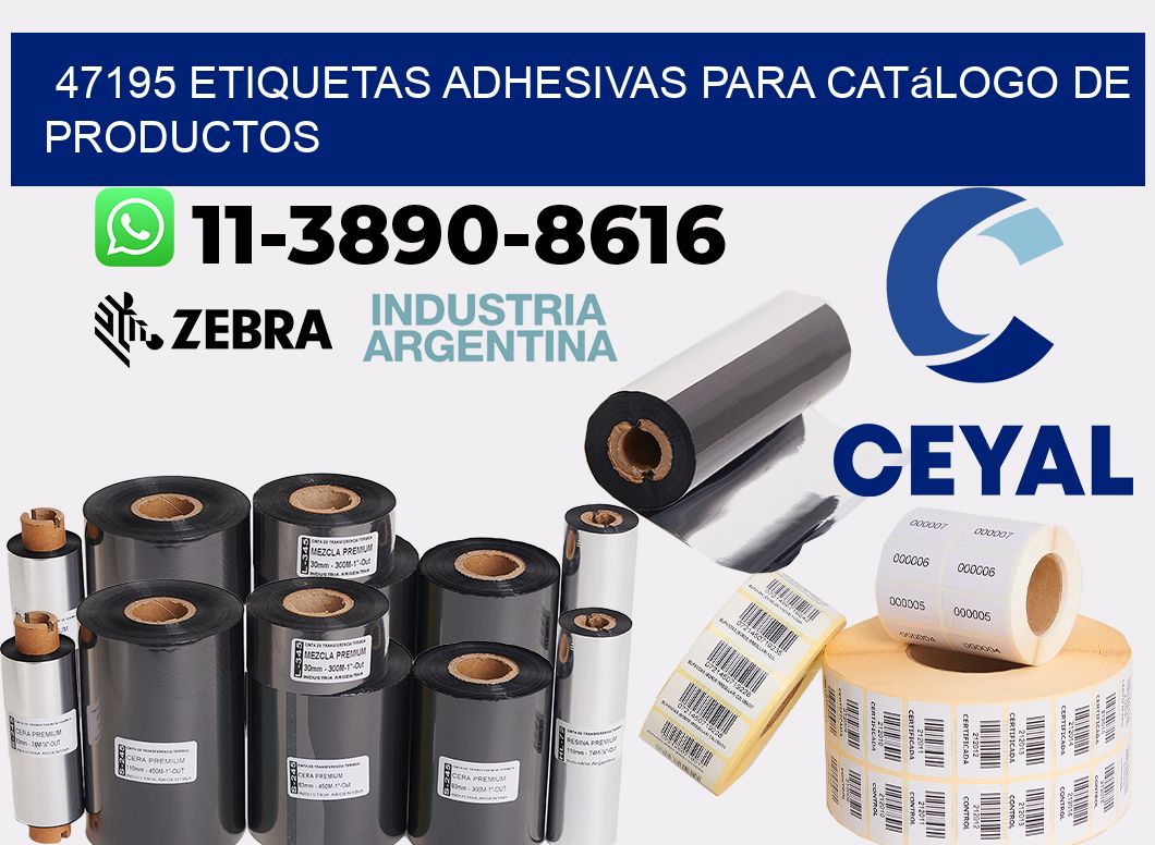 47195 etiquetas adhesivas para catálogo de productos
