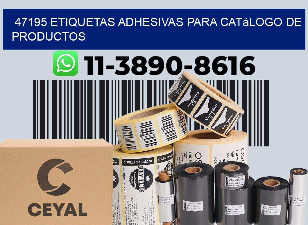 47195 etiquetas adhesivas para catálogo de productos