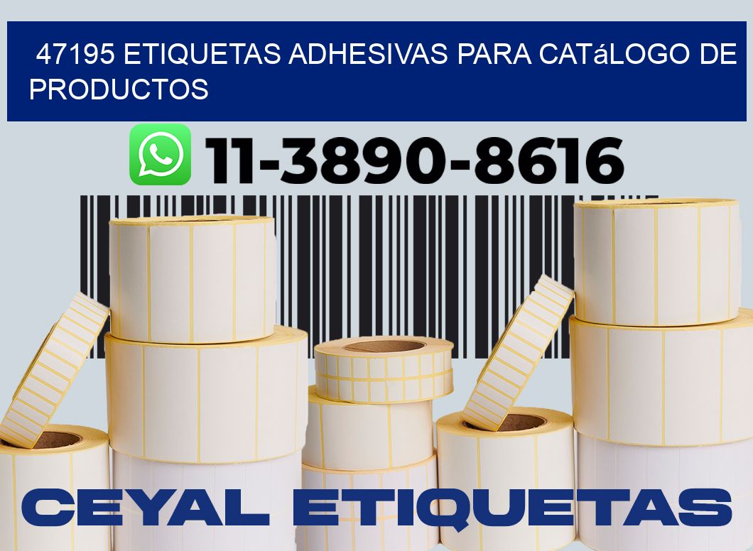 47195 etiquetas adhesivas para catálogo de productos