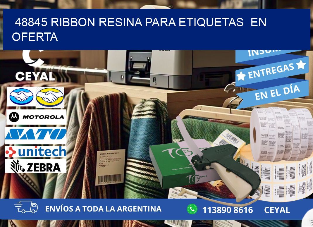 48845 ribbon resina para etiquetas  en oferta