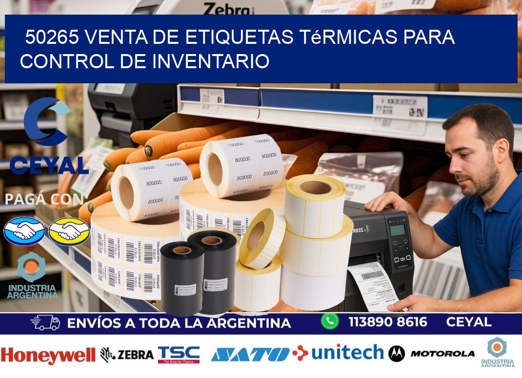 50265 venta de etiquetas térmicas para control de inventario