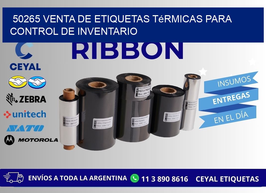 50265 venta de etiquetas térmicas para control de inventario