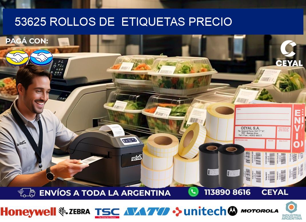 53625 rollos de etiquetas precio