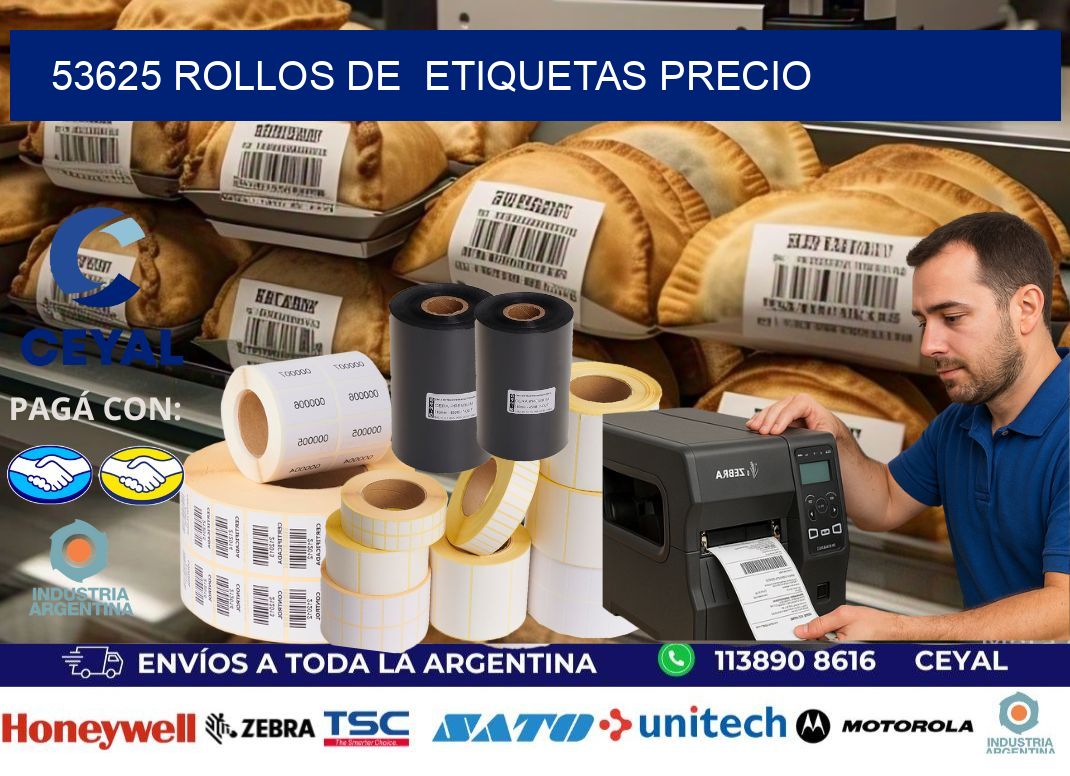 53625 rollos de etiquetas precio