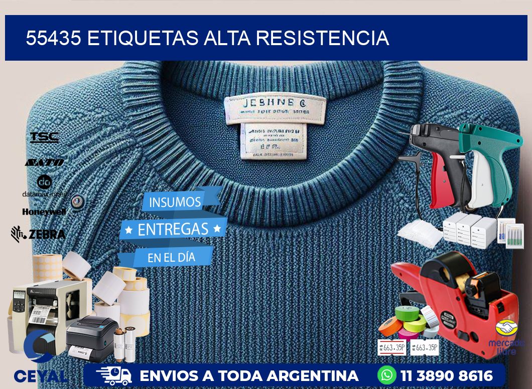 55435 etiquetas alta resistencia