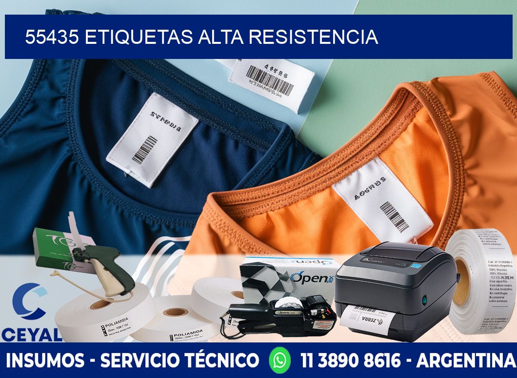 55435 etiquetas alta resistencia