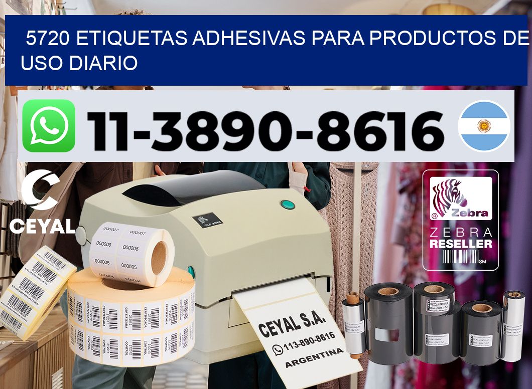 5720 Etiquetas adhesivas para productos de uso diario
