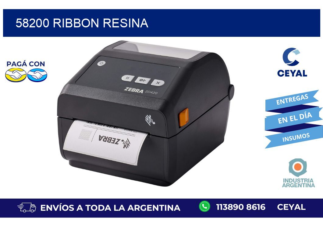 58200 ribbon resina