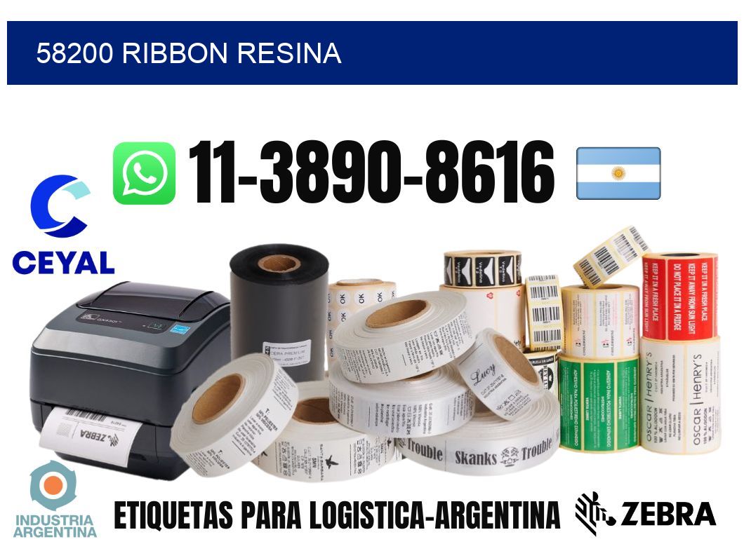 58200 ribbon resina