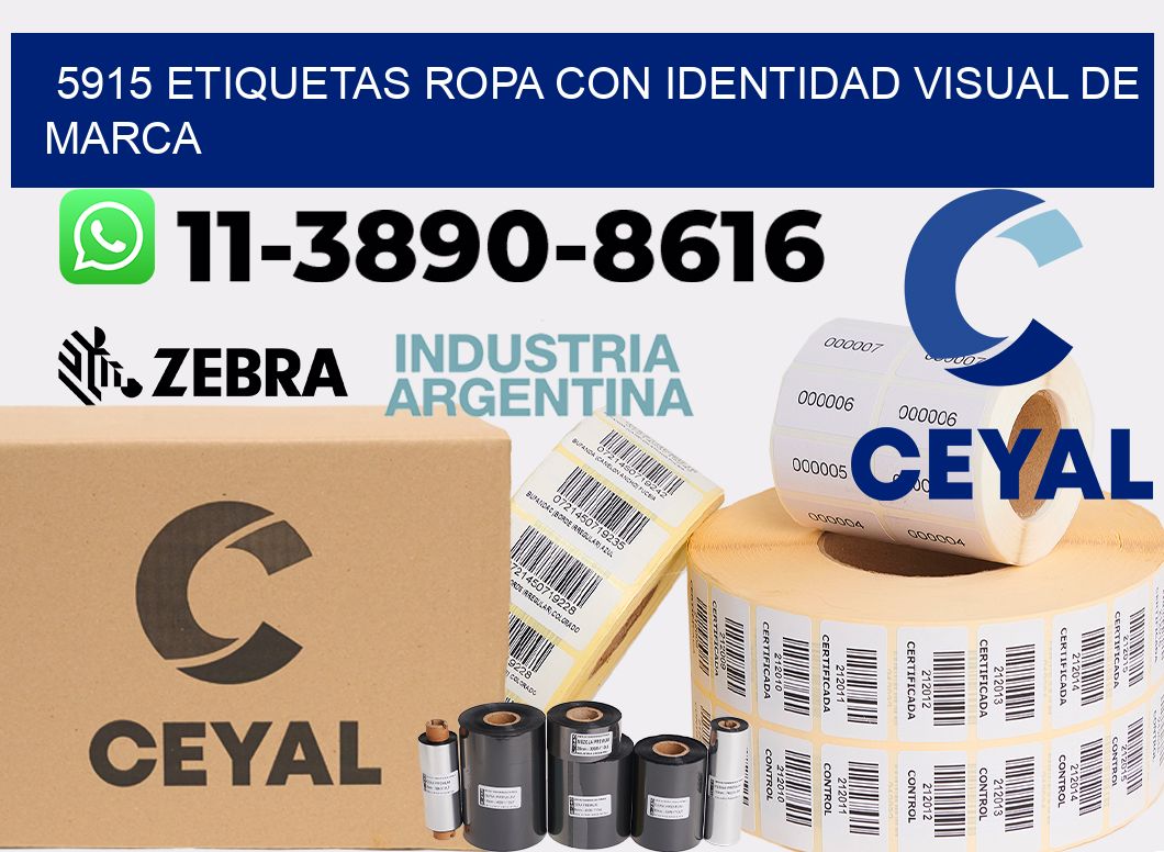 5915 Etiquetas ropa con identidad visual de marca