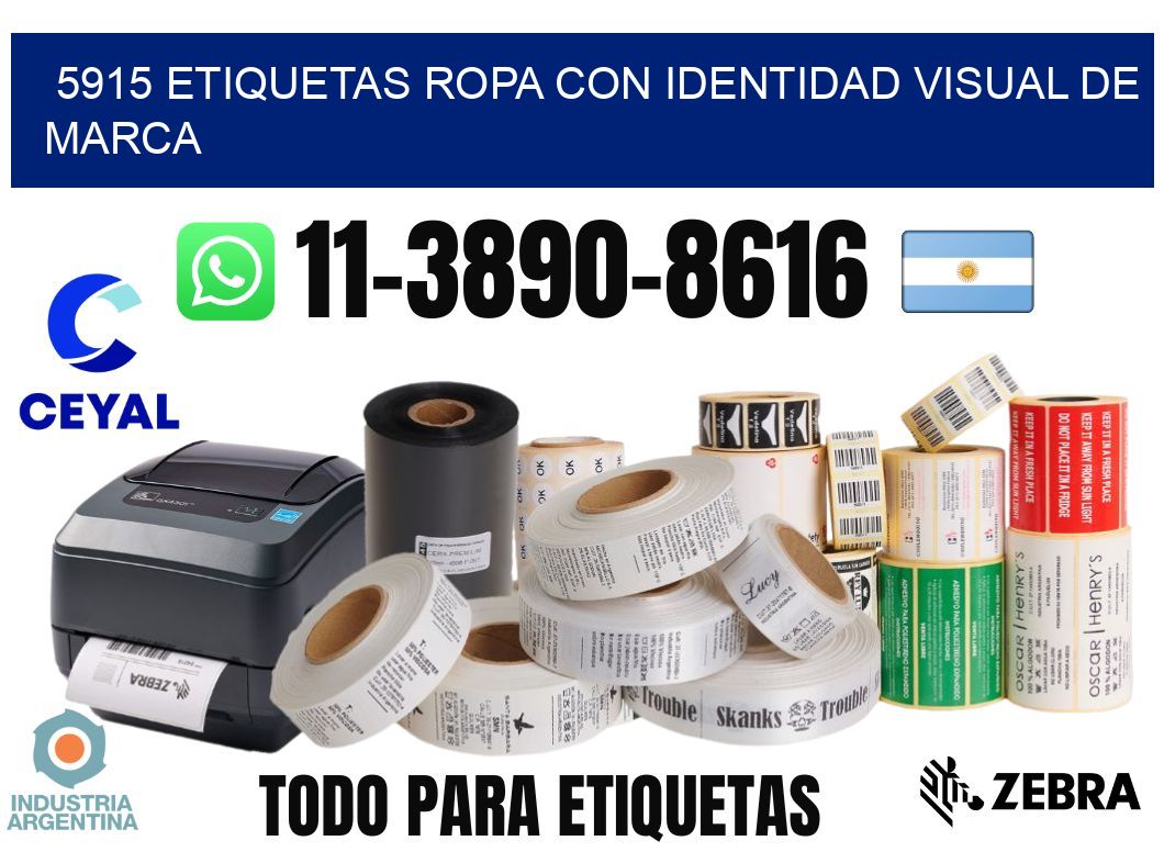 5915 Etiquetas ropa con identidad visual de marca