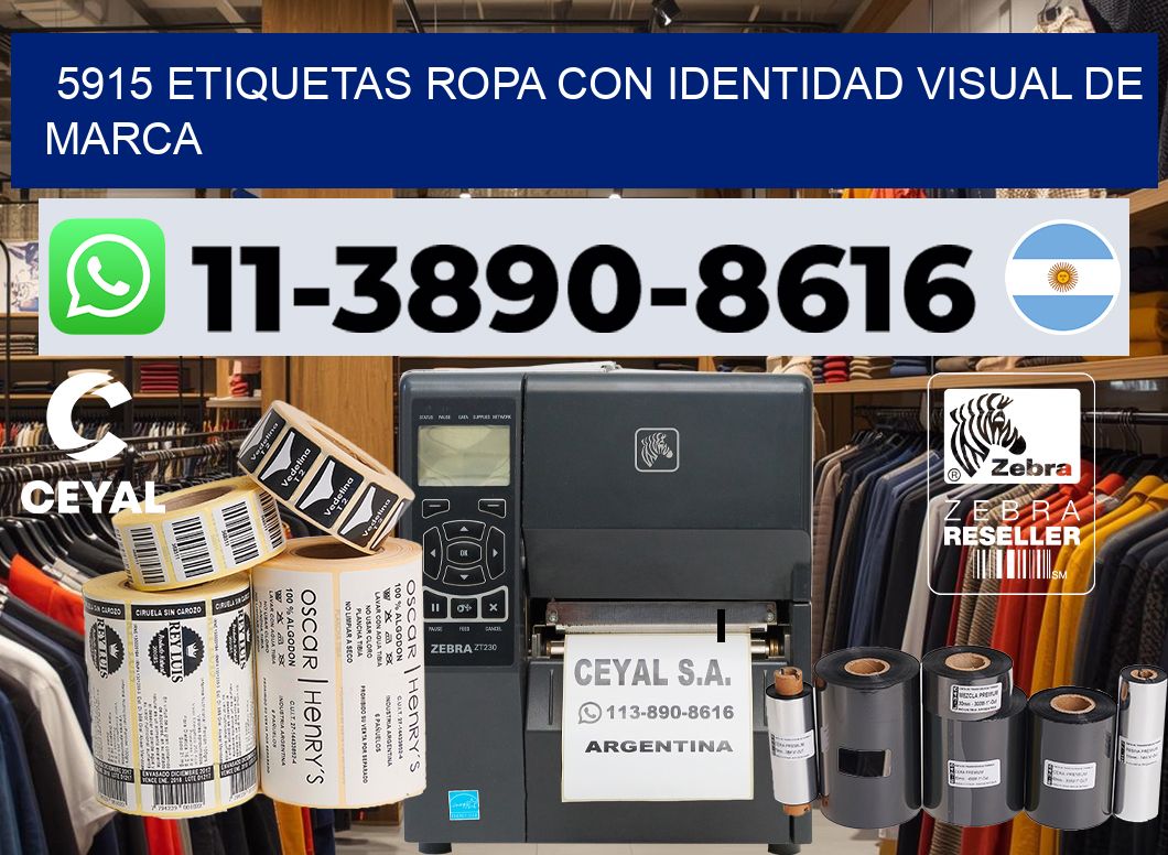 5915 Etiquetas ropa con identidad visual de marca