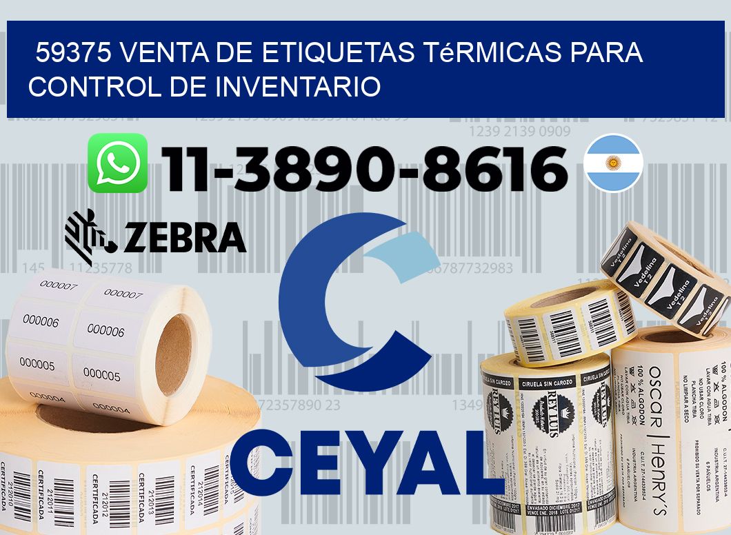 59375 venta de etiquetas térmicas para control de inventario