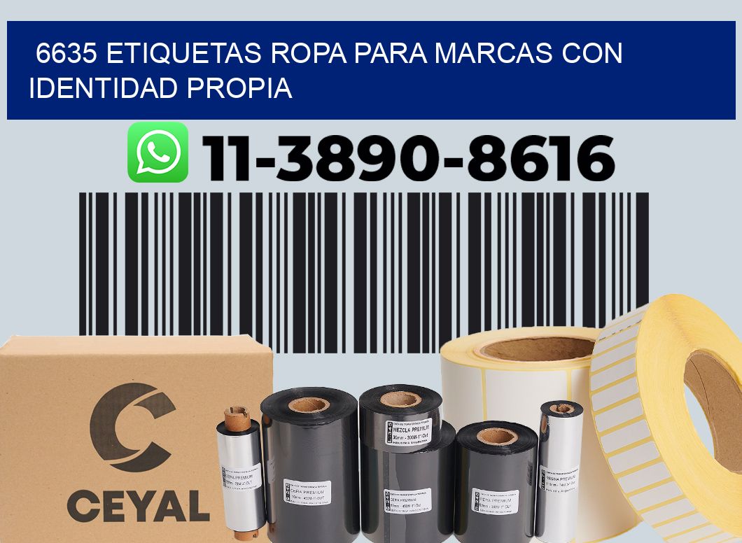 6635 Etiquetas ropa para marcas con identidad propia
