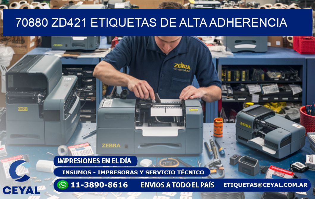 70880 zd421 etiquetas de alta adherencia