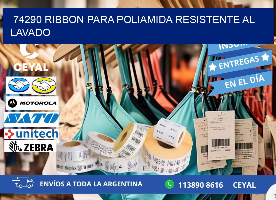 74290 ribbon para poliamida resistente al lavado