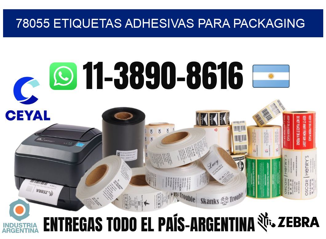 78055 etiquetas adhesivas para packaging