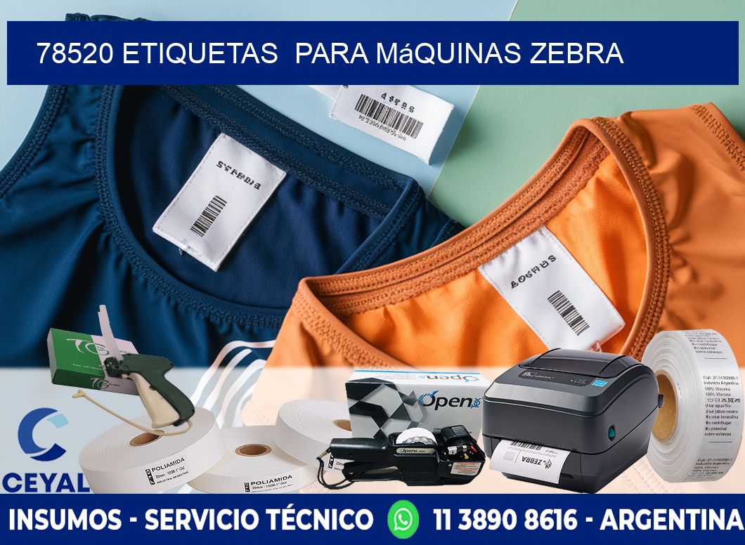 78520 etiquetas  para máquinas Zebra