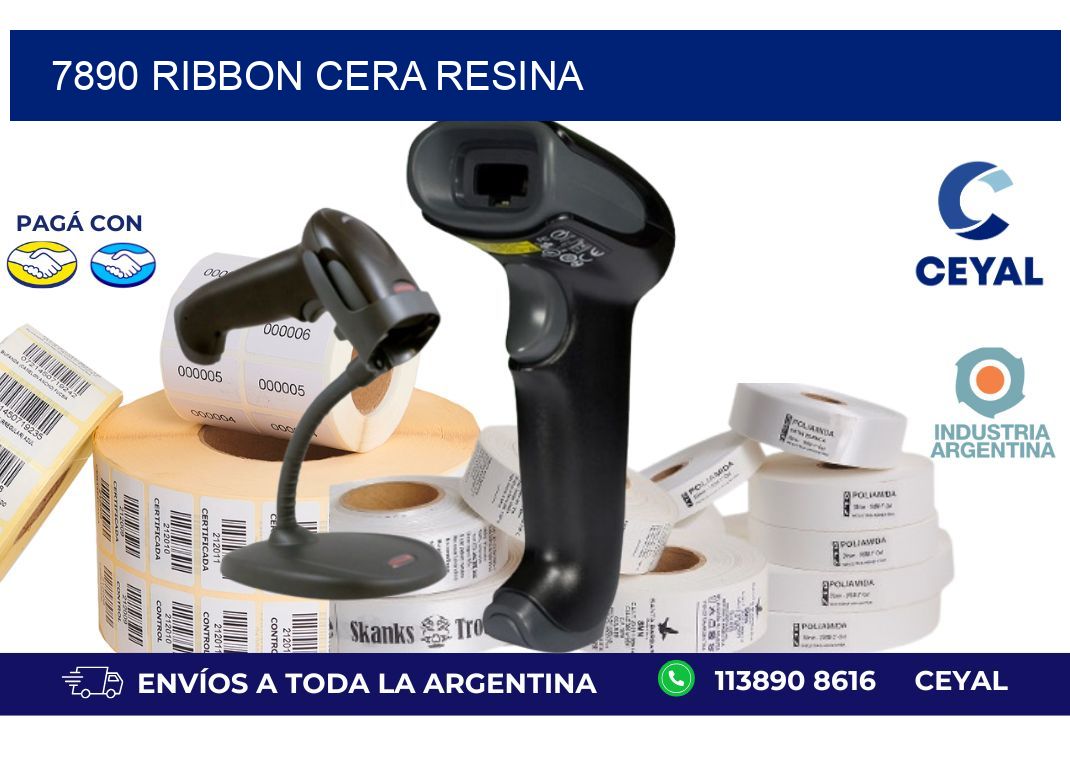 7890 ribbon cera resina