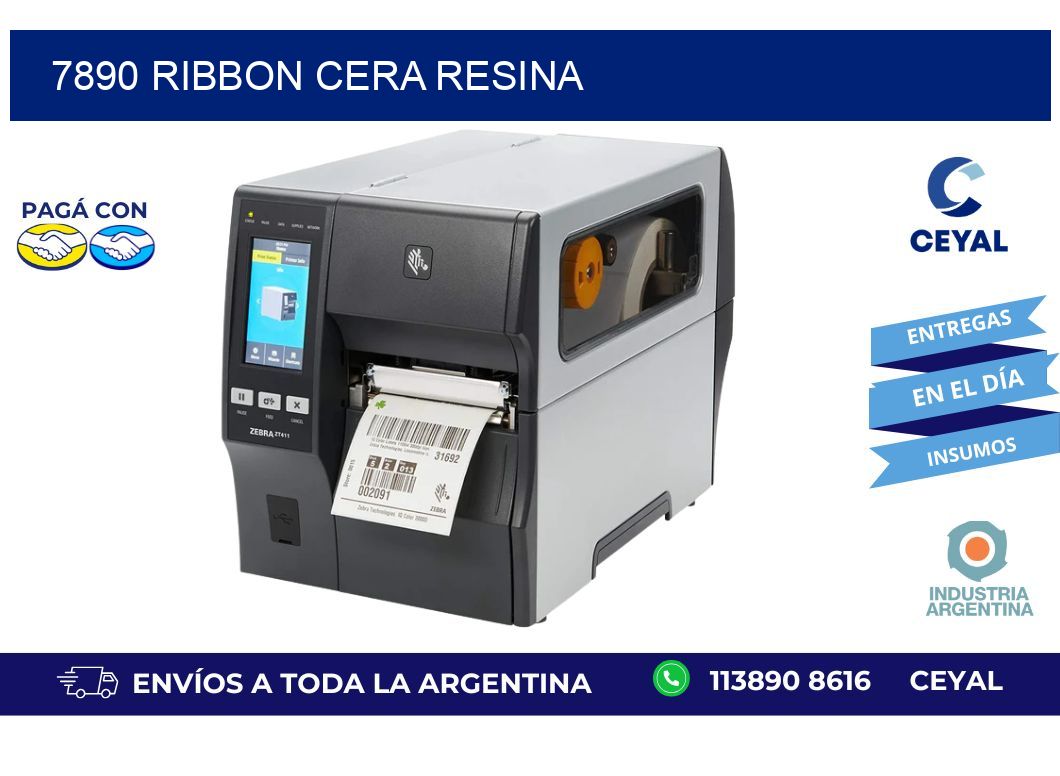 7890 ribbon cera resina