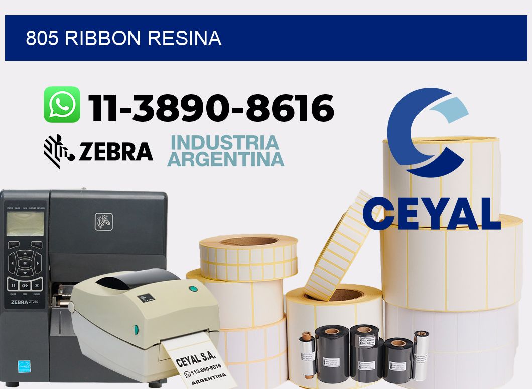 805 ribbon resina