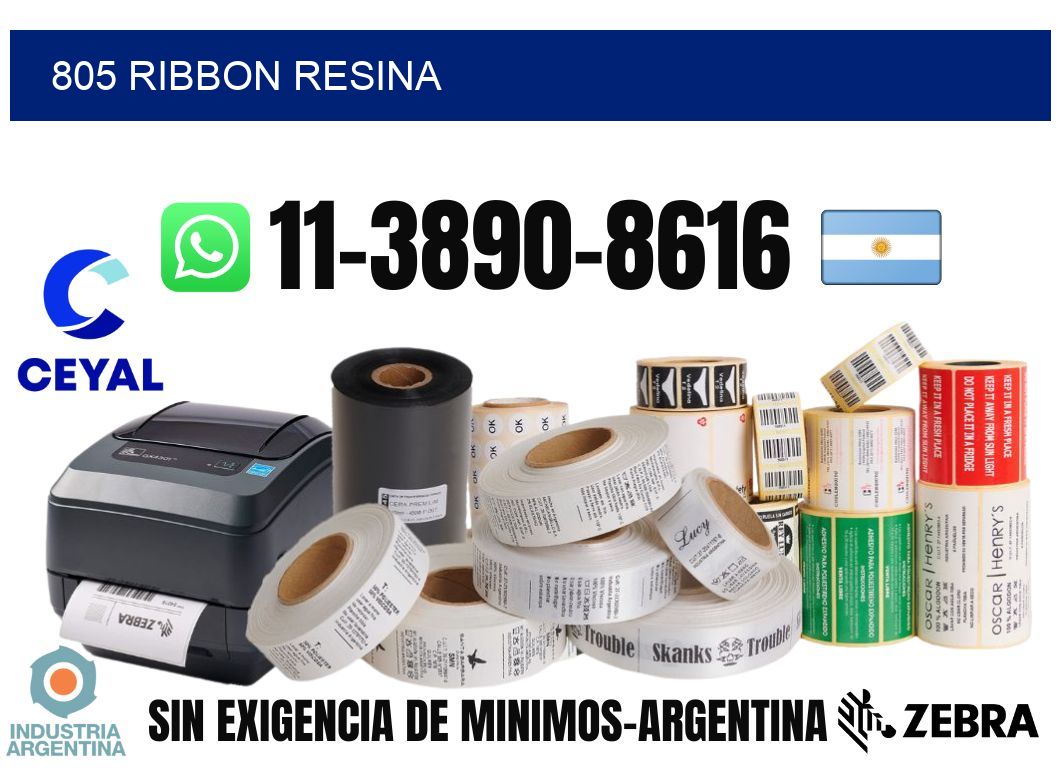 805 ribbon resina