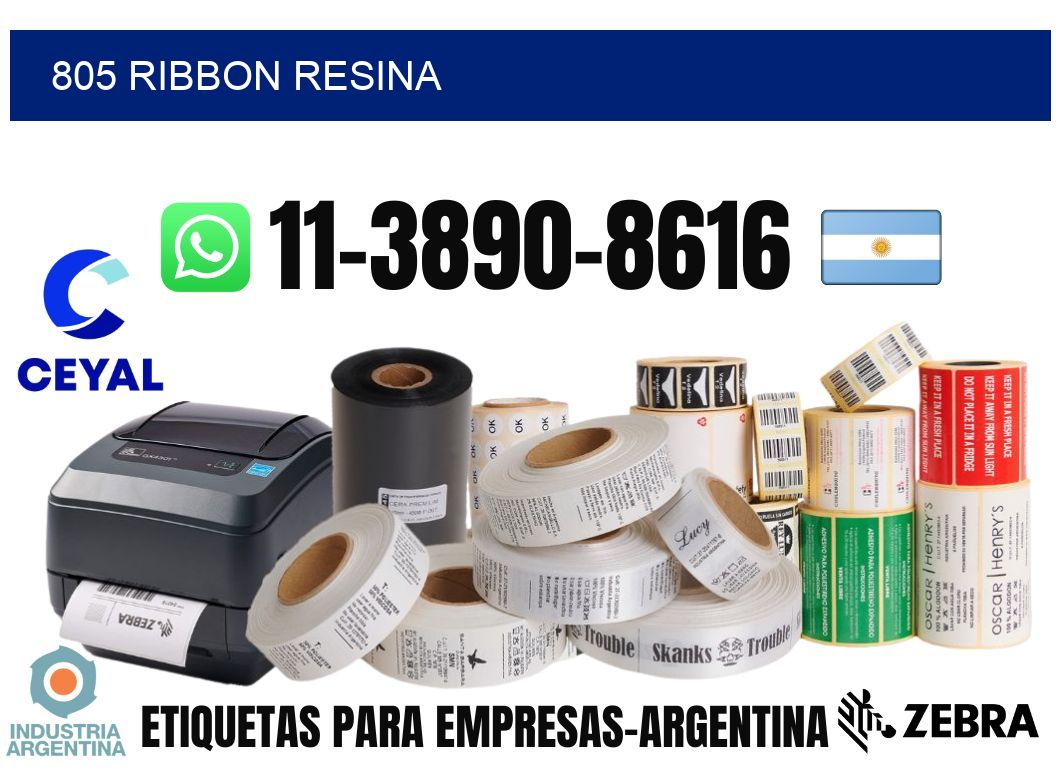 805 ribbon resina